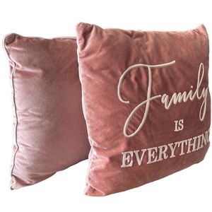 LACOURTE | "FAMILY IS EVERYTHING " | BLUSH PILLOWS